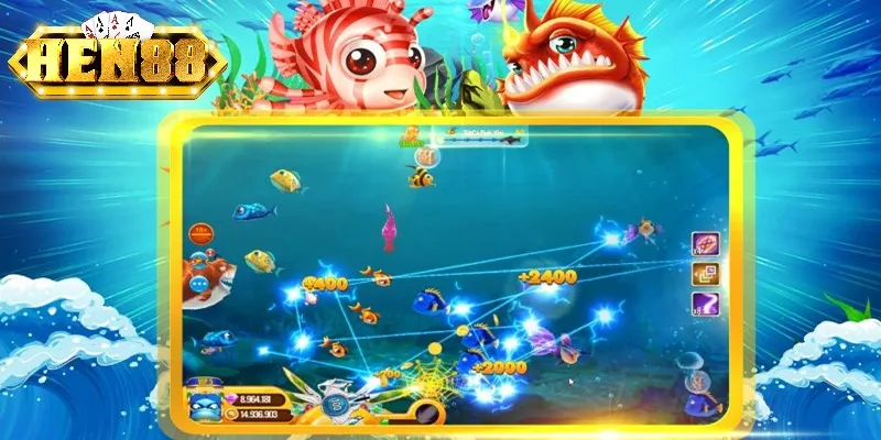 Cá nhỏ có giá trị thưởng thấp nhưng dễ bắn trúng Cá nhỏ có giá trị thưởng thấp nhưng dễ bắn trúng