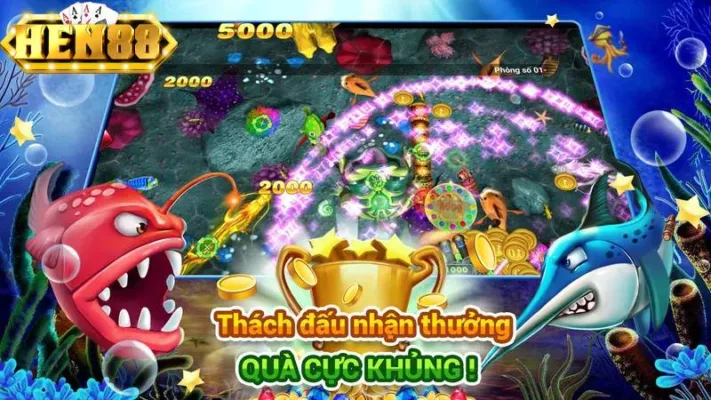 Các loại cá và boss trong game bắn cá đổi thưởng tại HEN88